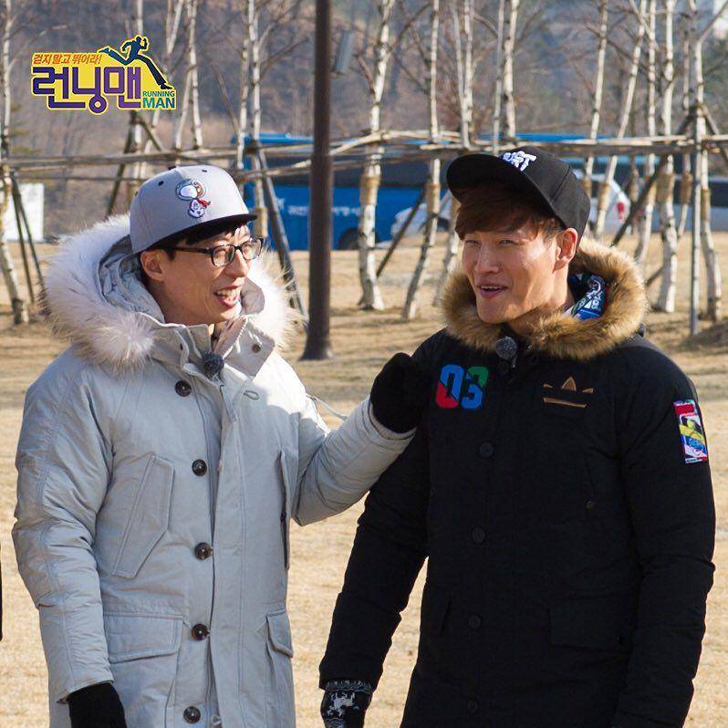 potret Yoo Jae Suk dan Kim Jong Kook (instagram.com/sbs_runningman_sbs)