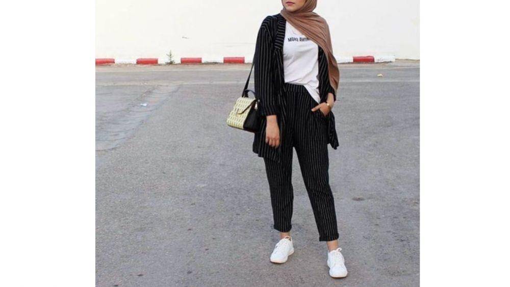 Style hijaber saat kegiatan outdoor (Pinterest.com/fashion lover)