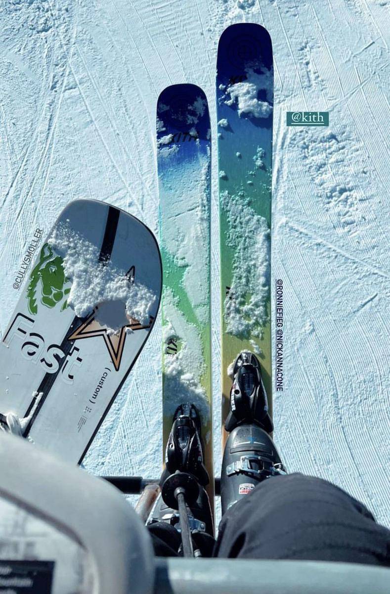 potret Gigi Hadid main ski (instagram.com/gigihadid)