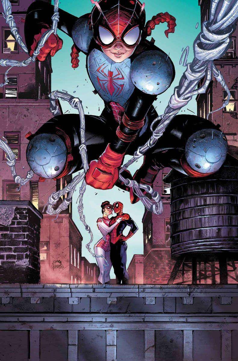 Spider-Man, Spinneret, dan Nestling dalam komik Marvel (marvel.fandom.com/Spinneret and Nestling)