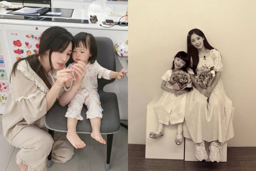 Yulhee LABOUM dan anaknya (instagram.com/yul._.hee) | Jam Jam dan Soyul (instagram.com/sssssssoyul)