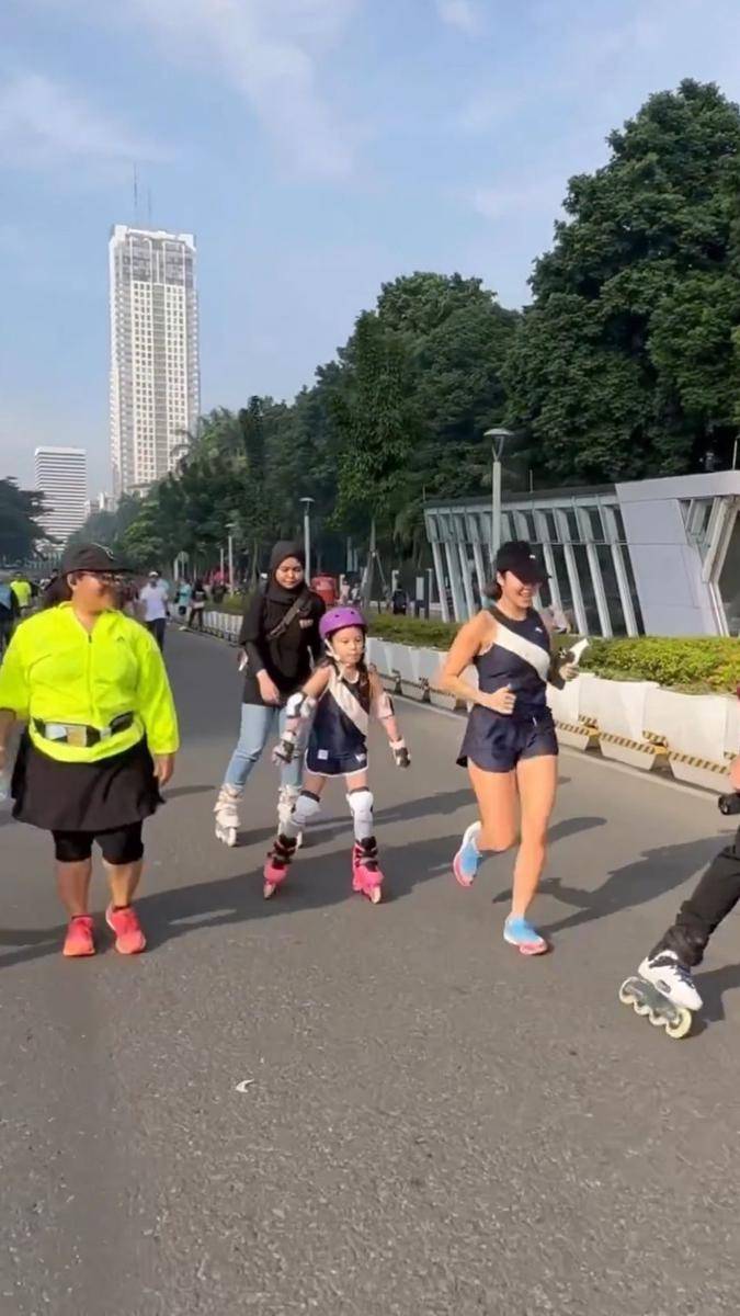 Gempi bermain ke CFD (instagram.com/gisel_la)