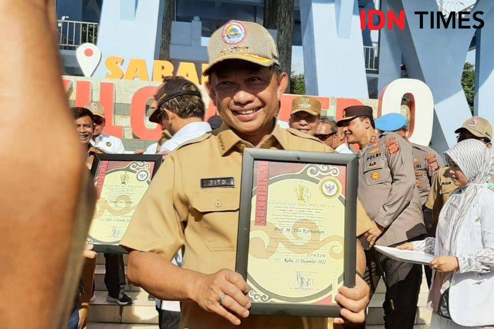 Menteri Dalam Negeri sekaligus Ketua BNPP, Tito Karnavian melakukan kunjungan kerja ke Sabang, Aceh. (IDN Times/Sunariyah)
