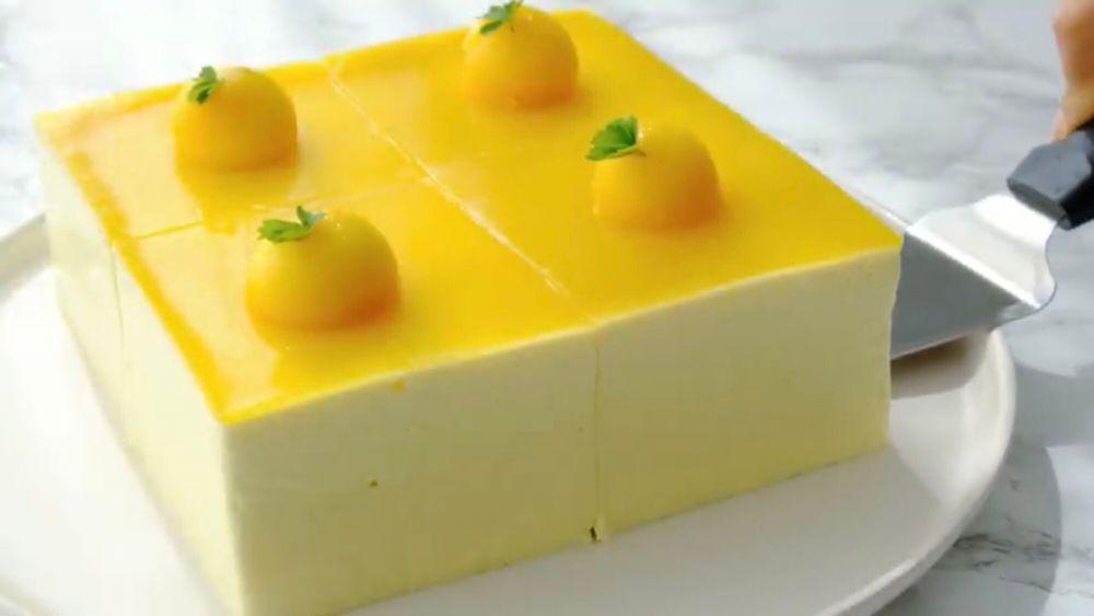 Resep Mango Cheese Mousse Cake, Dessert dengan Cita Rasa Kaya