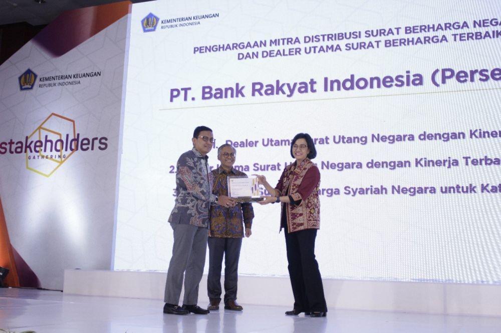 Mantap, BRI Raih Penghargaan Dealer Utama SBN Terbaik 5 Tahun Beruntun