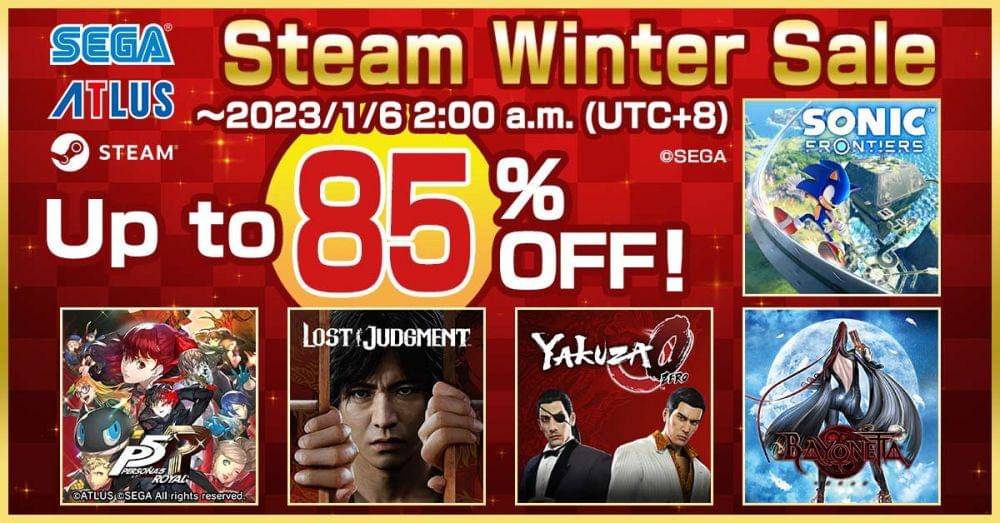 STEAM SEGA WInter Sale. (Dok. SEGA, Steam)