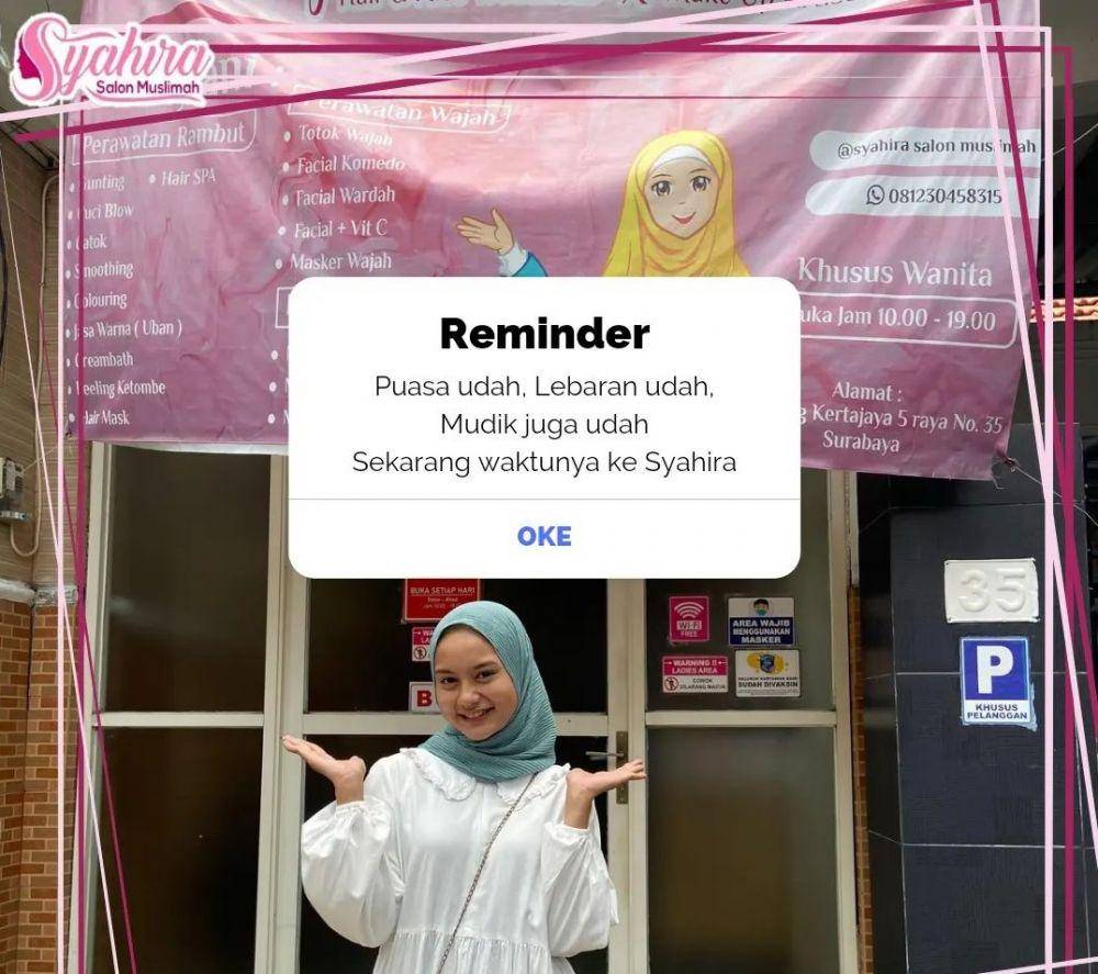 Syahira Salon Muslimah Surabaya (instagram.com/syahirasalonmuslimah)