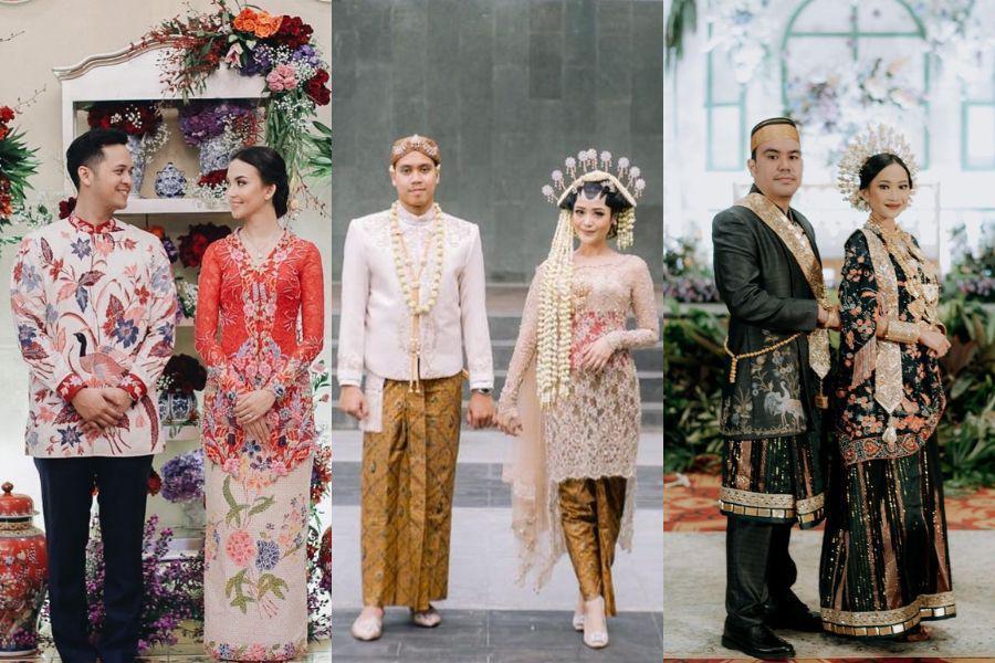 15 Inspirasi Kebaya Lamaran hingga Resepsi Rancangan Surya Abduh