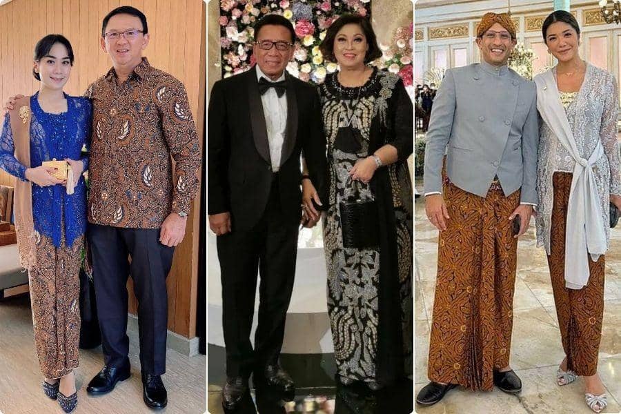 20 Gaya Kondangan Istri Pejabat Termewah 2022, Kebaya Mendominasi