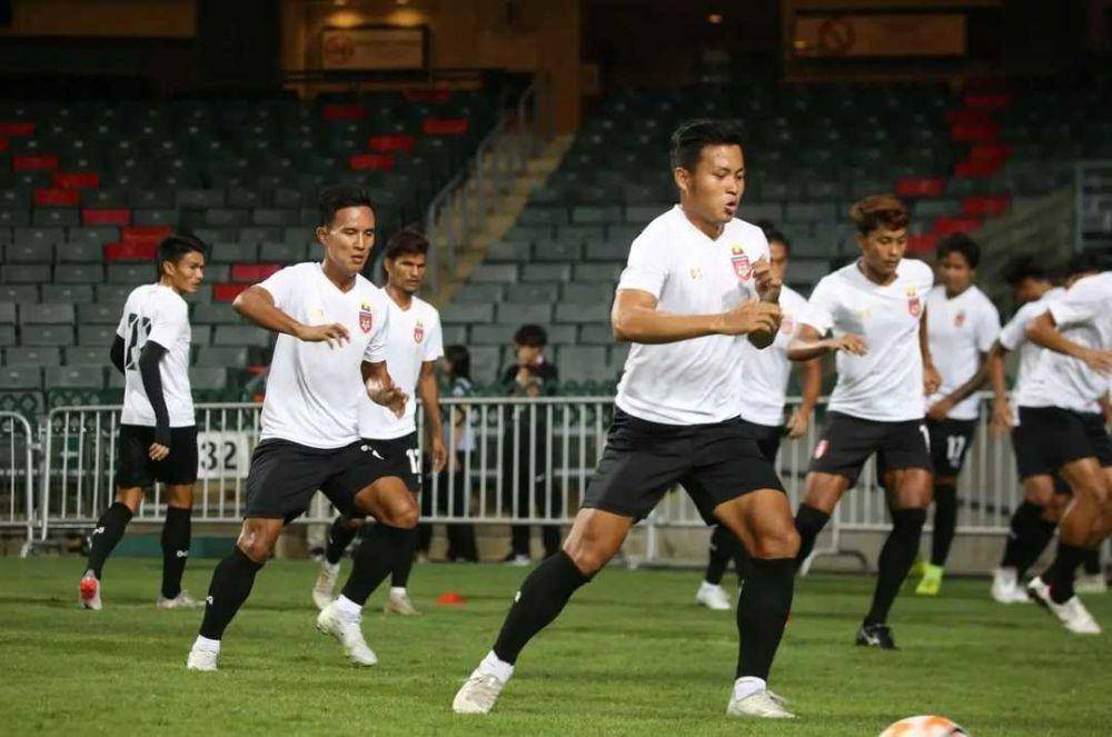 potret timnas Myanmar latihan (instagram.com/@myanmarff)