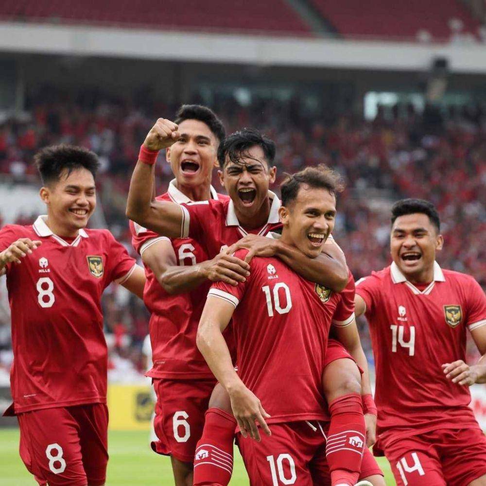 selebrasi gol timnas Indonesia (instagram.com/@afcasiancup)