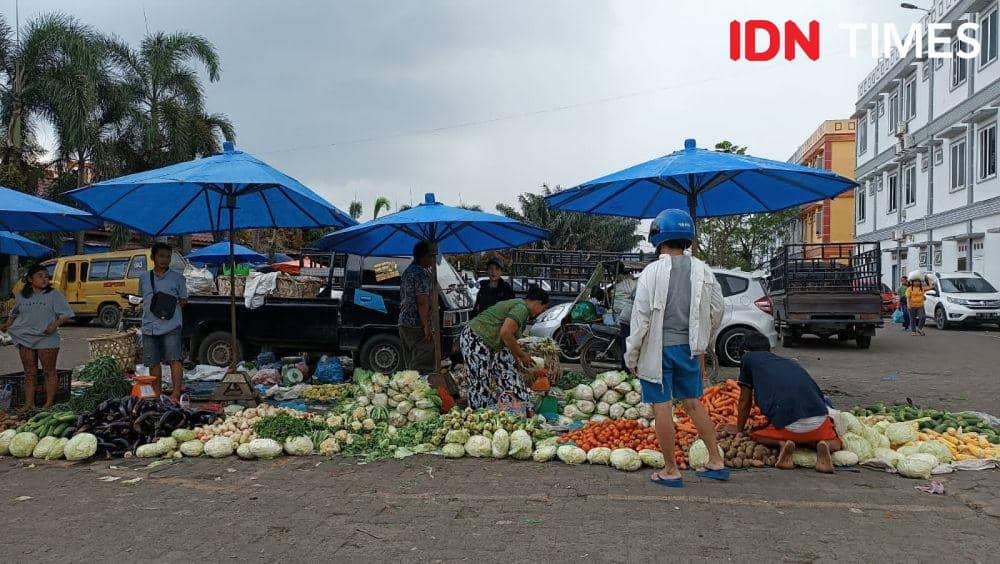 Suasana di pasar simpang limun kota medan (IDN Times/Indah Permata Sari)