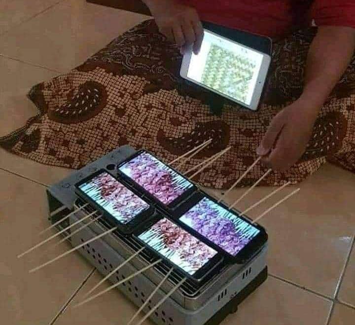 momen kocak orang bakar makanan (instagram.com/id.dagelan)