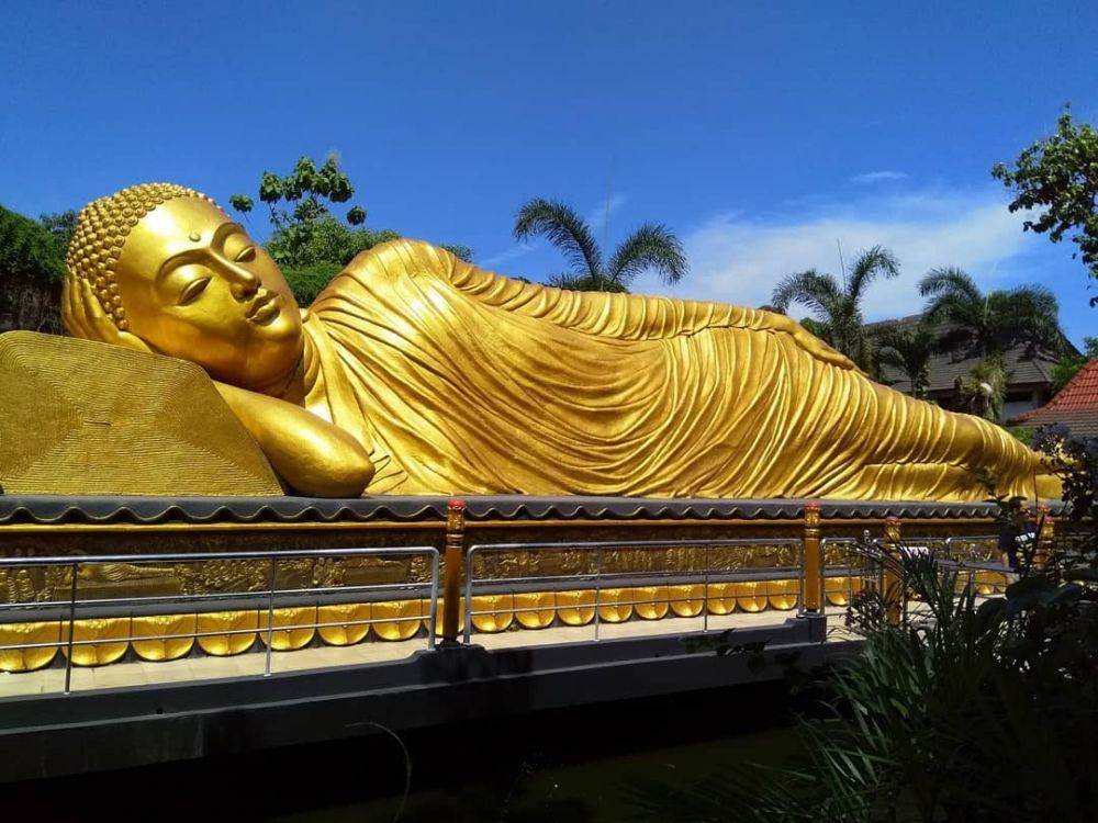 Patung Buddha Tidur di Mojokerto (Instagram.com/museumdrmohamadsaleh)