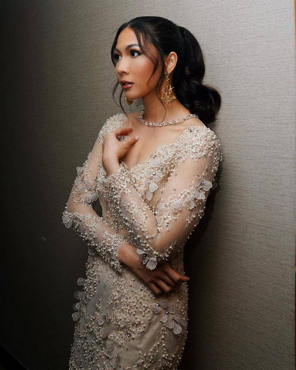 Gaya kondangan Andrea Dian (instagram.com/andreadianbimo)