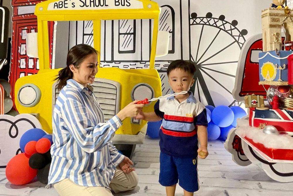 potret perayaan ulang tahun Abercio Mikaelmoza Samudra (instagram.com/therealmomogeisha)