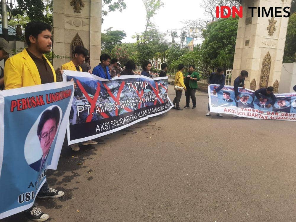 Mahasiswa di Banjarmasin Menggelar Aksi Dukungan pada Warga NTB