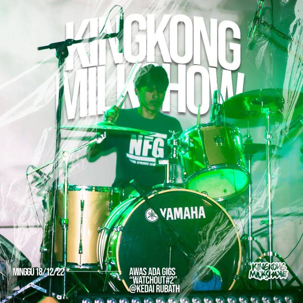 Edo, drummer Kingkong Milkshake. (Instagram/kingkongmilkshake)