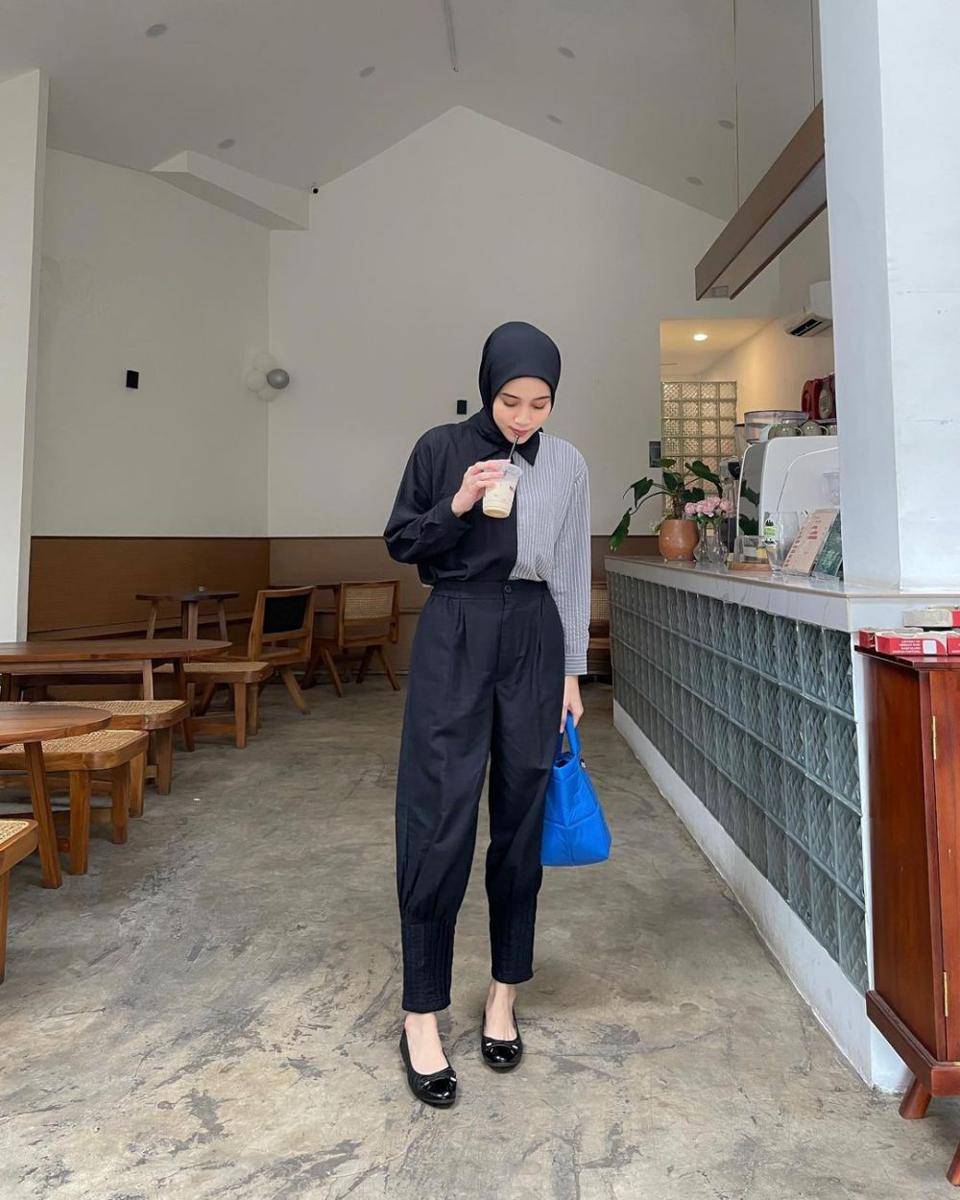 outfit kasual ala Vina Maulina (instagram.com/vinamaulina)
