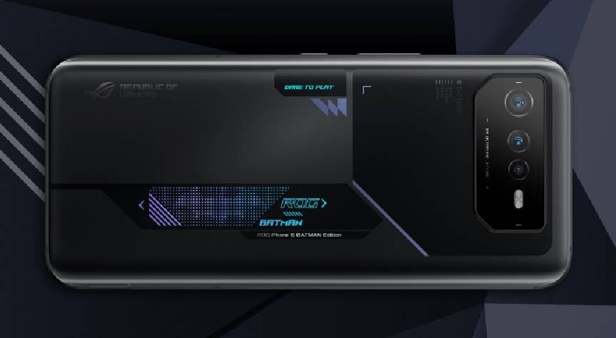 desain punggung dari Asus ROG Phone 6 Batman Edition (rog.asus.com/id)