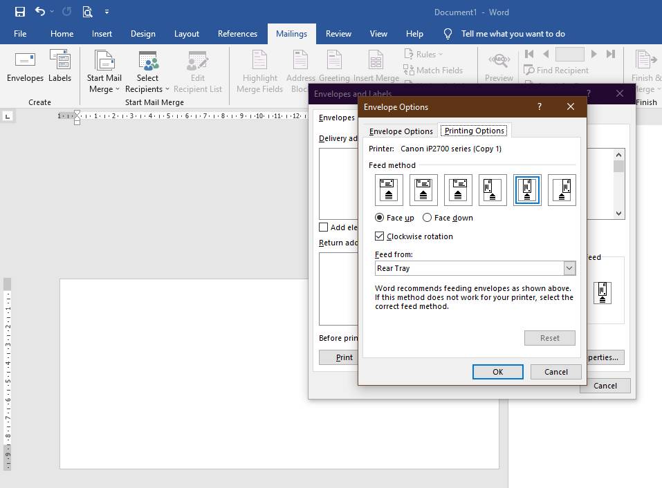 Cara Membuat dan Mencetak Amplop Pakai Microsoft Word. (IDNTimes/Dina Fadillah Salma)