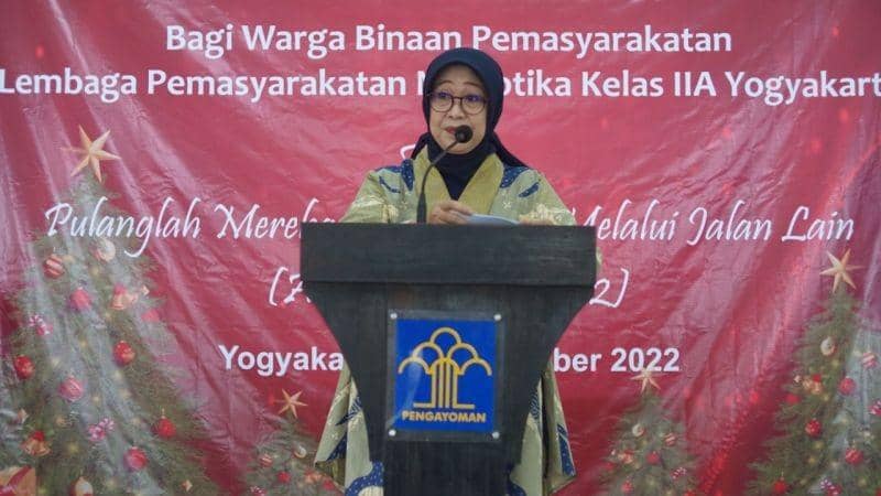 Penyerahan simbolis Remisi Khusus Natal kepada 103 warga binaan di DIY. (Dok. Kanwil Kemenkumham Yogyakarta)
