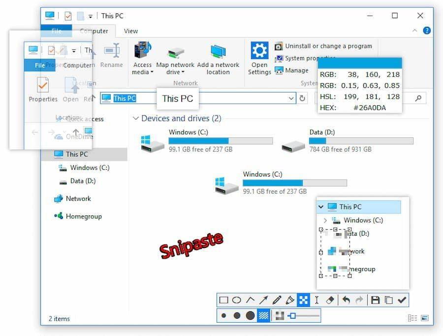 ilustrasi aplikasi Snipaste (dok. Snipaste)