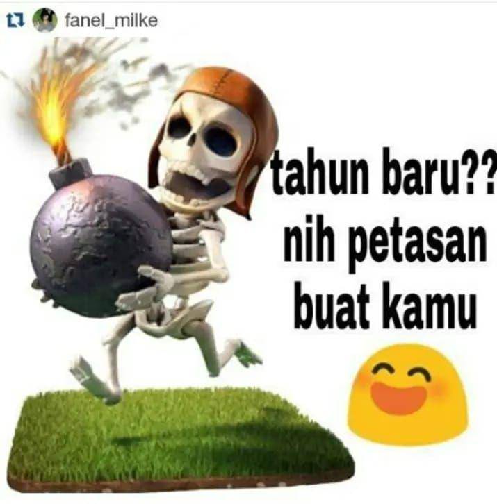 meme tentang petasan di tahun baru (facebook.com/Meme COC)