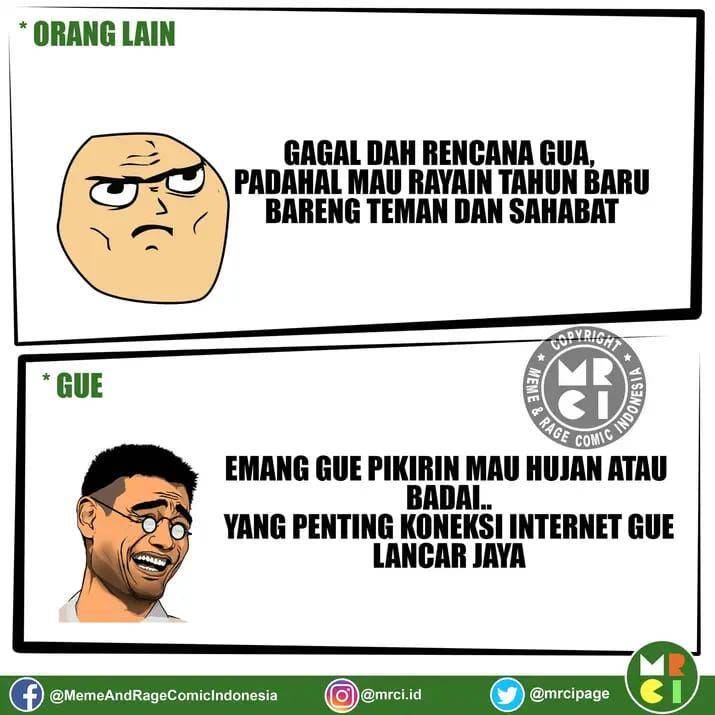 meme lucu serba-serbi tahun baru (facebook.com/MRCI)