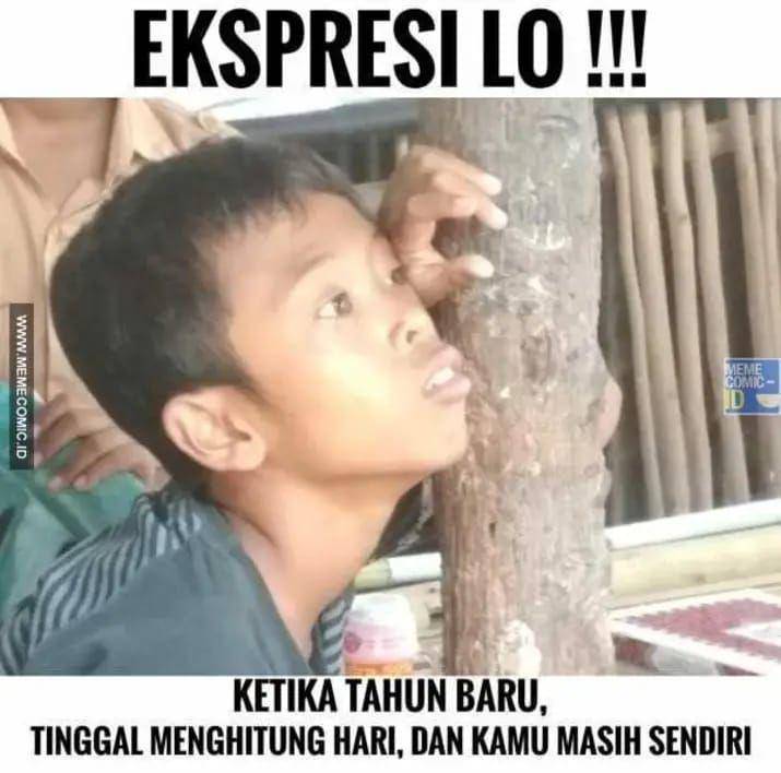 meme lucu serba-serbi tahun baru (facebook.com/memecomic.id)