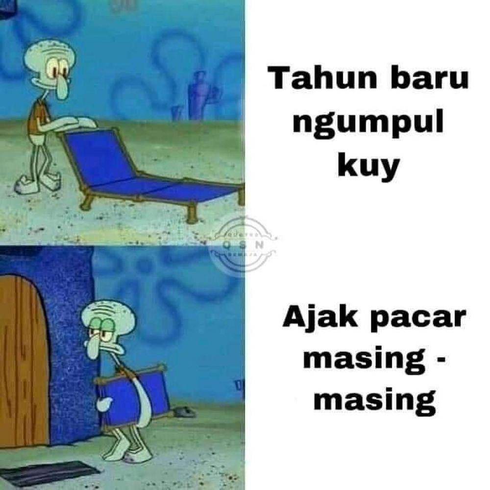meme lucu serba-serbi tahun baru (facebook.com/MemeAndRageComicIndonesia)