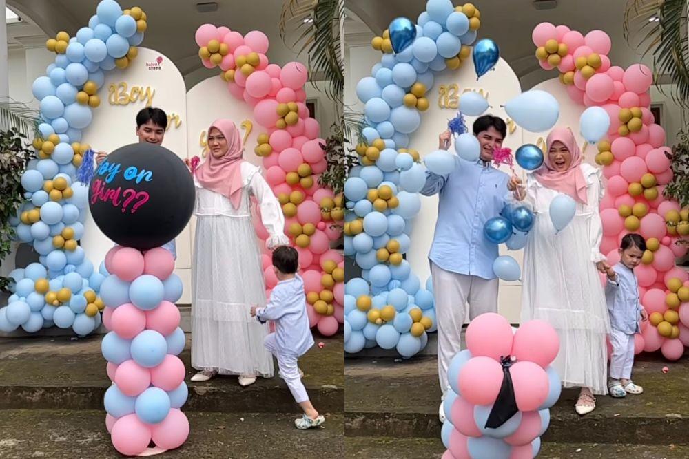 10 Momen Gender Reveal Anak Alvin Faiz dan Henny Rahman, Tuai Kritikan
