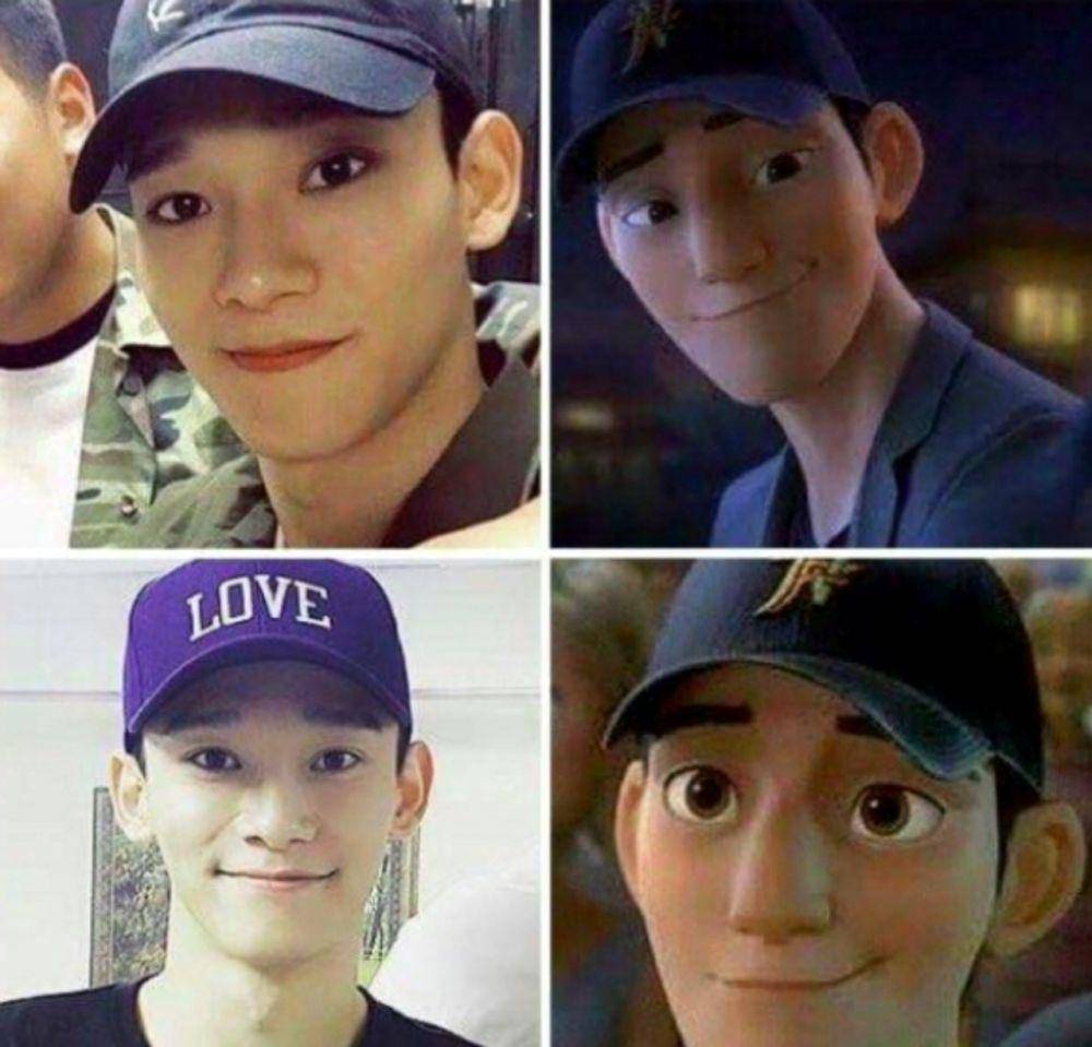Tadashi Hamada dan Chen EXO (twitter.com/melorries)