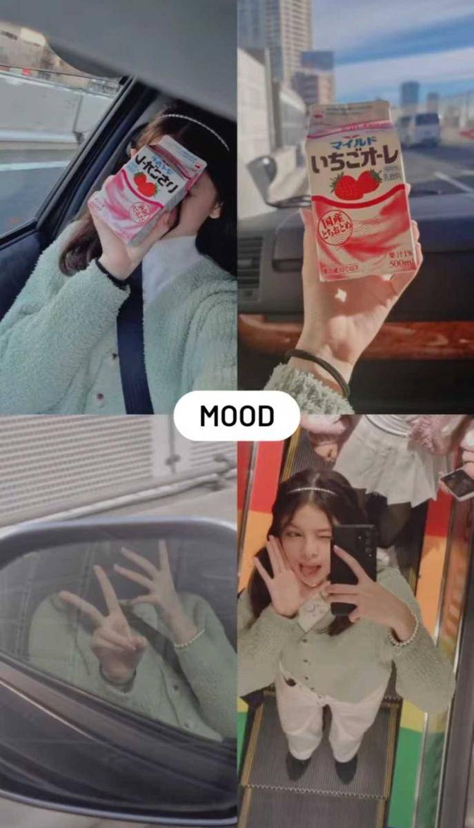 Mencoba susu Jepang. (ig/nada_tarina_putri)