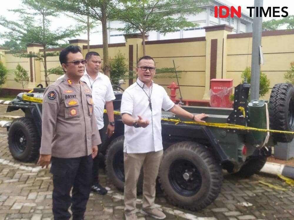 Subdit I Indagsi Ditreskrimsus Polda Lampung membongkar sindikat kejahatan perbankan investasi bodong berkedok trading forex bermarkas di Kota Metro. (IDN Times/Tama Yudha Wiguna).