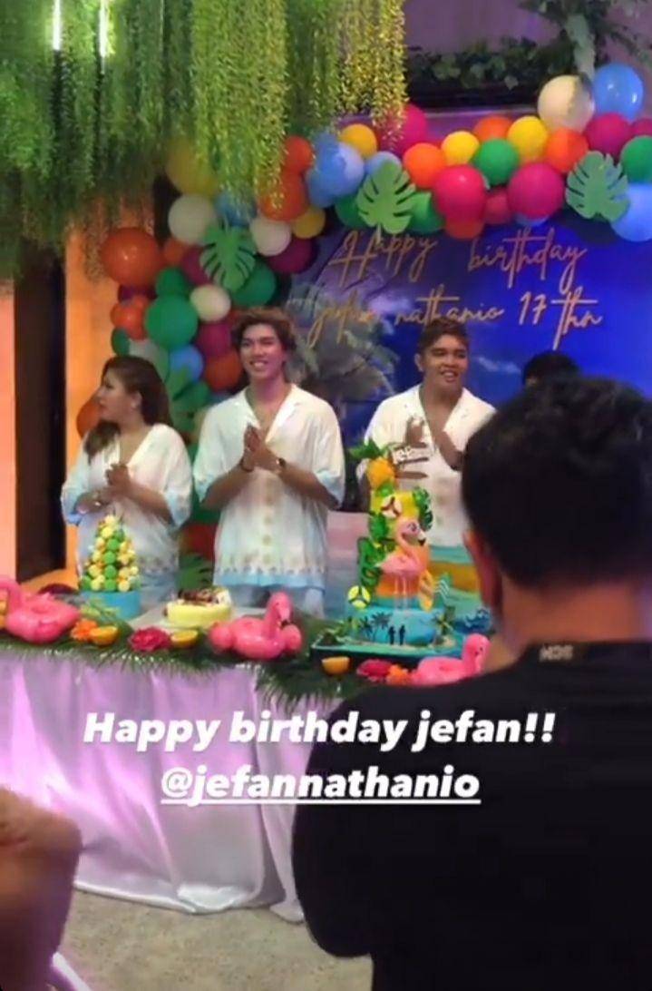 potret ulang tahun ke-17 Jefan Nathanio (instagram.com/rifaaat.d)