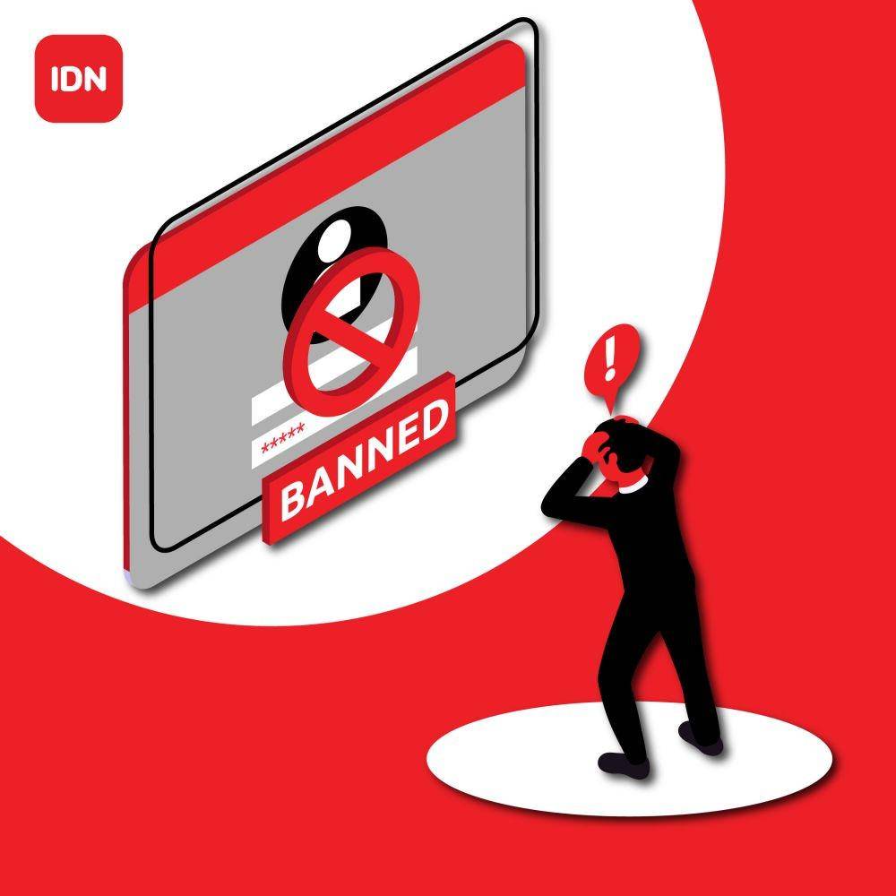 akun di-banned di IDN Live (dok. IDN Media)