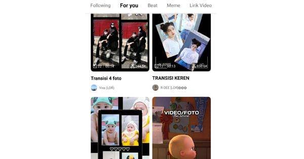 Menambahkan template di Aplikasi CapCut (dok. CapCut)