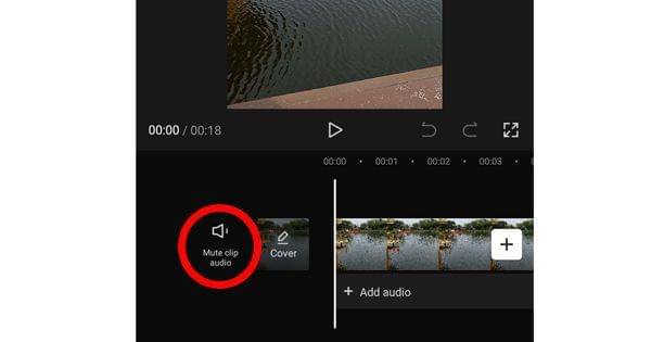 Menghapus suara di Aplikasi CapCut (dok. CapCut)