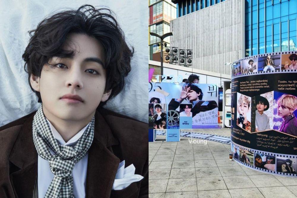 10 Potret Instalasi Mewah Tae-Tae Land untuk V BTS dari Fans China