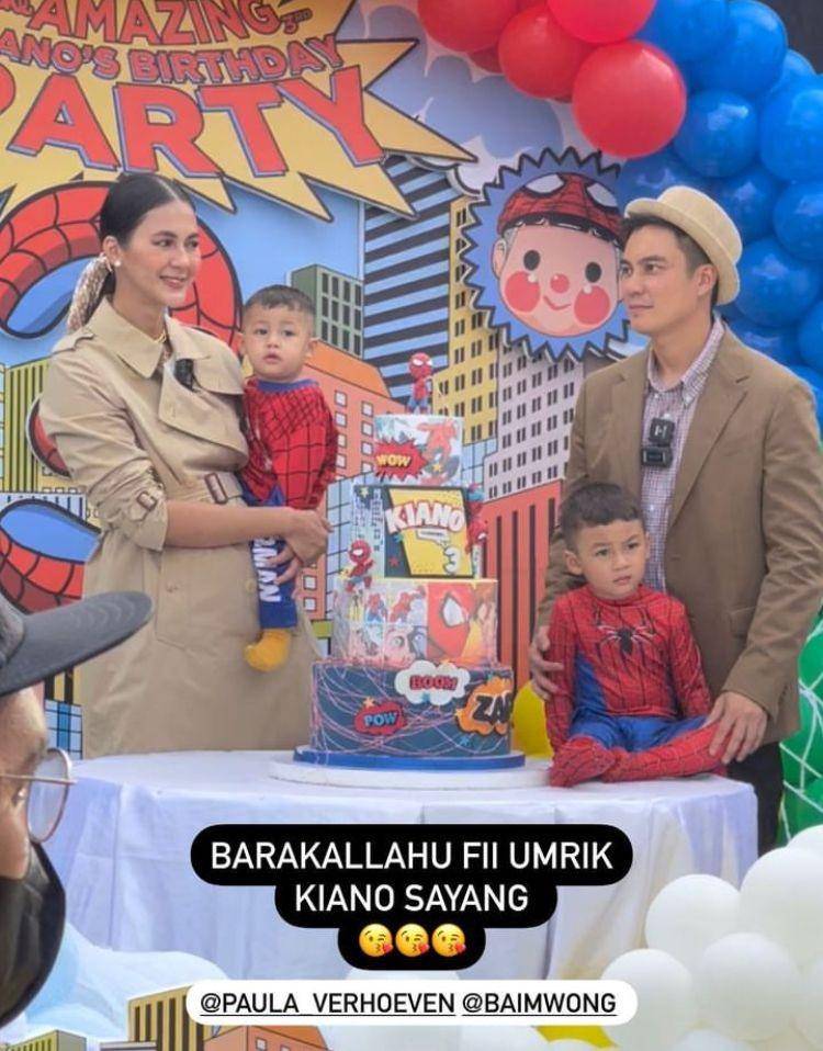 Momen Ulang Tahun Ketiga Kiano Tiger Wong. (tiktok.com/mrsvivi(