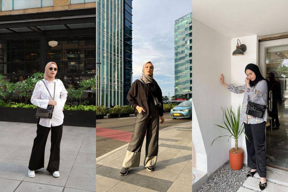 10 Mix and Match Outfit Monokrom ala Dwi Handa, Curi Atensi!