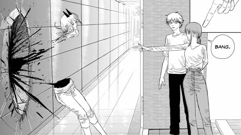 Makima membunuh Power. (dok. Shueisha/Chainsaw Man)