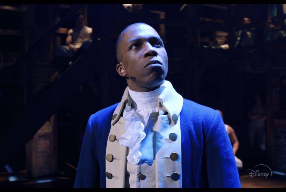 Leslie Odom Jr dalam drama musikal Hamilton. (youtube.com/hamilton)