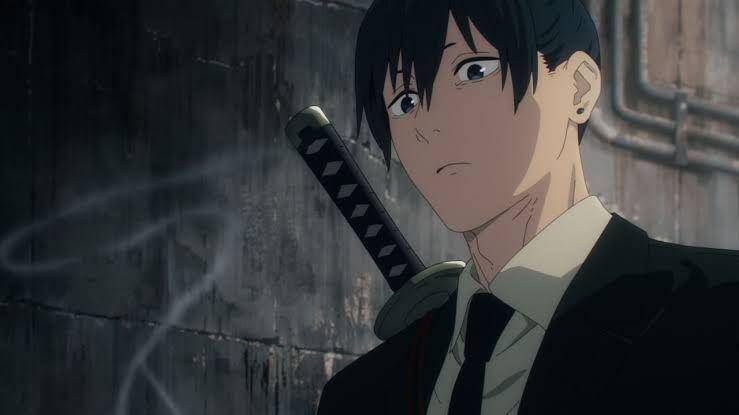 Aki Hayakawa sebelum bertengkar dengan Denji di sebuah gang. (dok. MAPPA/Chainsaw Man)