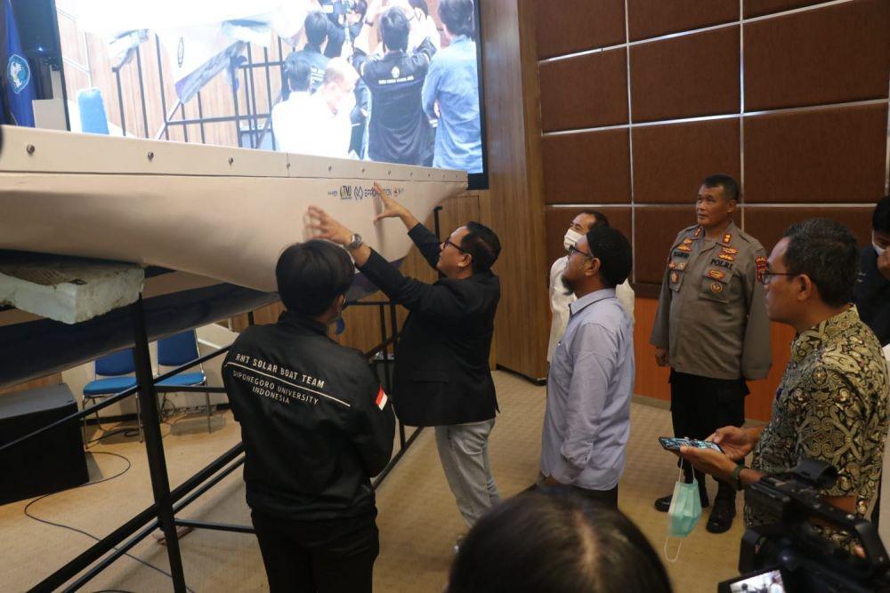 Wow! Kapal Panel Surya Karya Mahasiswa Undip Ikut Lomba di Monaco Juli 2023