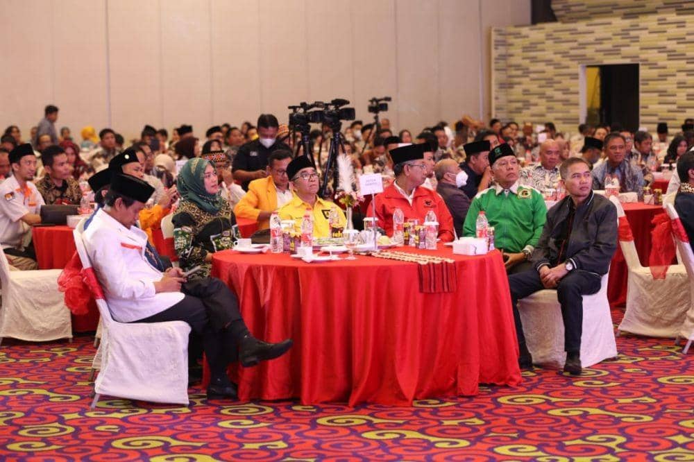 Pemprov) Lampung mendorong ketercapaian target nasional partisipasi pemilih pada Pemilihan Umum (Pemilu) 2024 mendatang. (Dok. Pemprov Lampung).