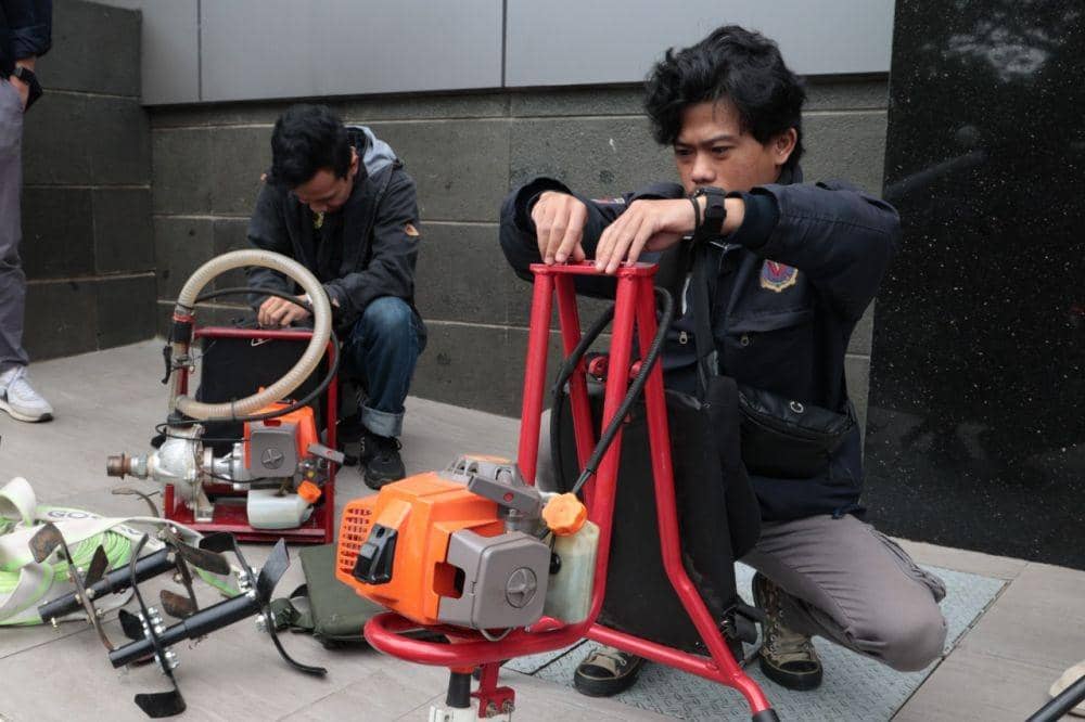 Wujud Portable Fire Pump karya mahasiswa dan dosen Unpas (Istimewa)