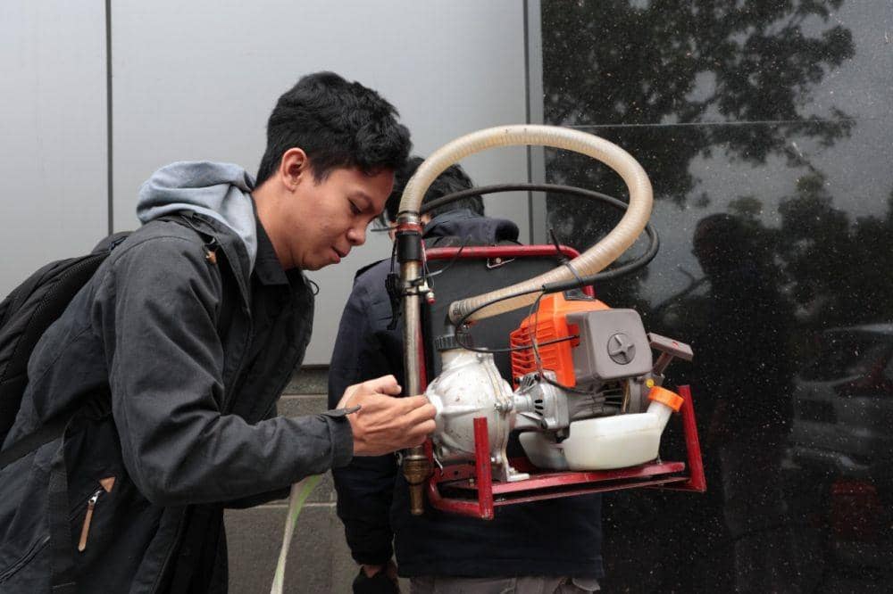 Wujud Portable Fire Pump karya mahasiswa dan dosen Unpas (Istimewa)