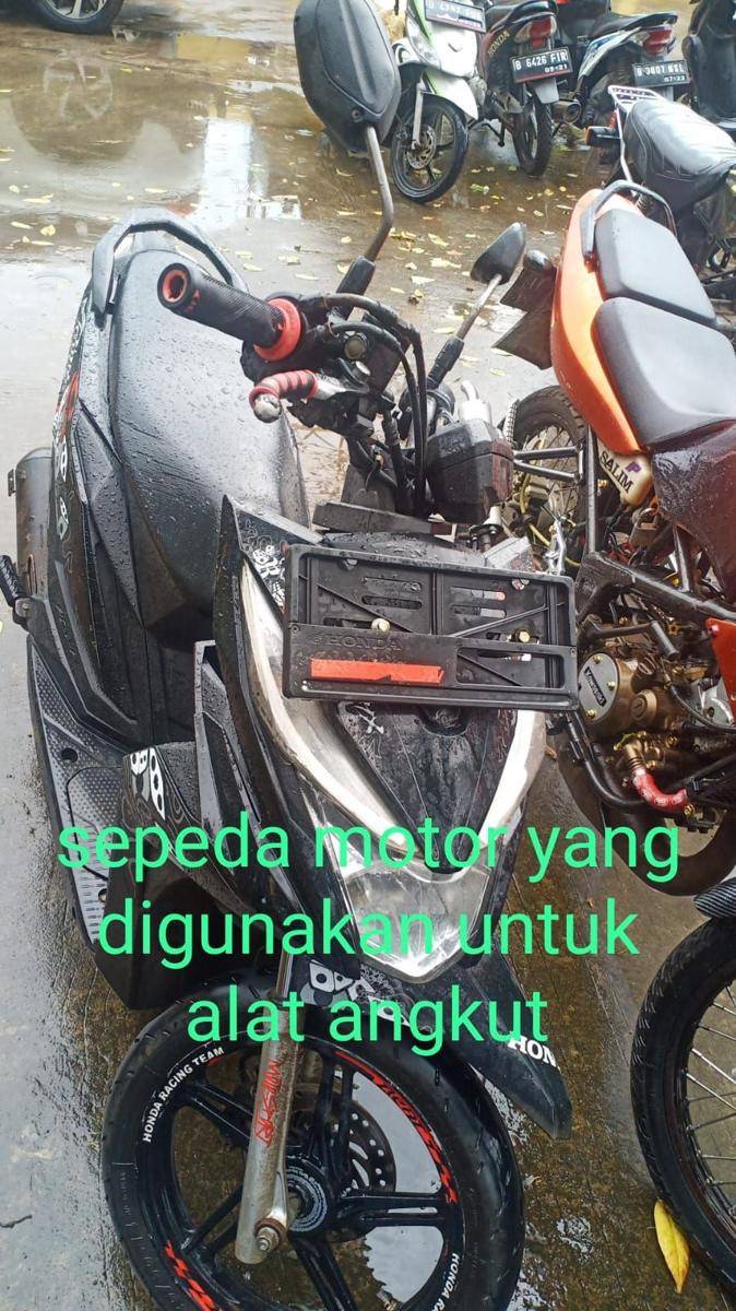 Sepeda motor yang digunakan ketiga pelaku. (Dokumen Polsek Cikarang)